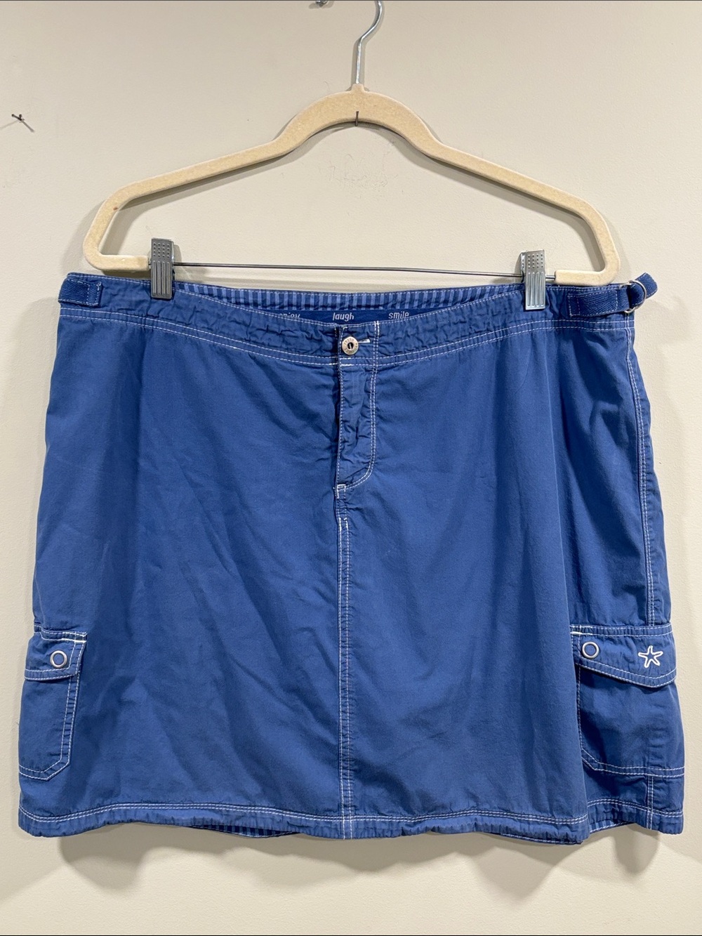 Fresh Produce Blue Cruiser Skort with Starfish Pocket